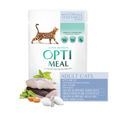 Optimeal з тріскою та овочами в желе Optimeal з тріскою та овочами в желе