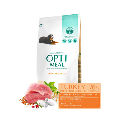 Optimeal for puppies of large breeds - turkey 12 kg Optimeal for puppies of large breeds - turkey 12 kg