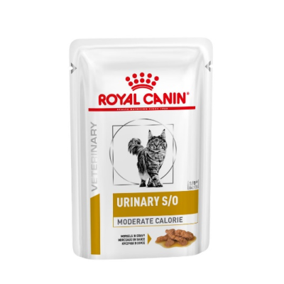 Корм для котів Royal Canin URINARY S/O MODERATE CALORIE CAT pouches Корм для котів Royal Canin URINARY S/O MODERATE CALORIE CAT pouches
